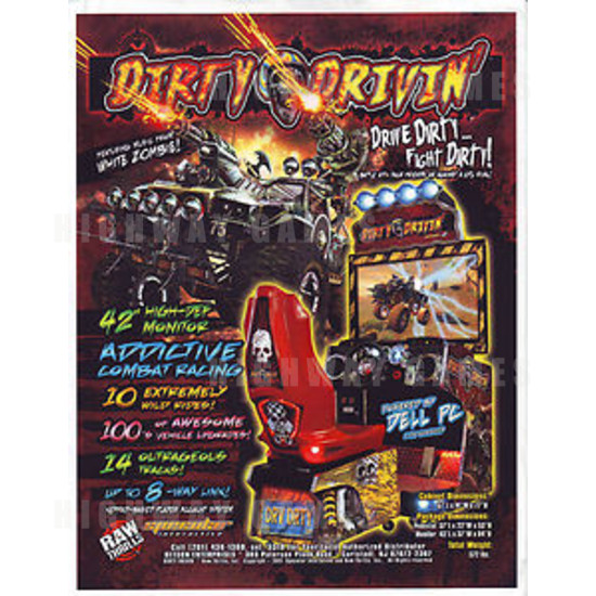 Dirty Drivin' Arcade Driving Machine - dirty drivin' brochure.JPG