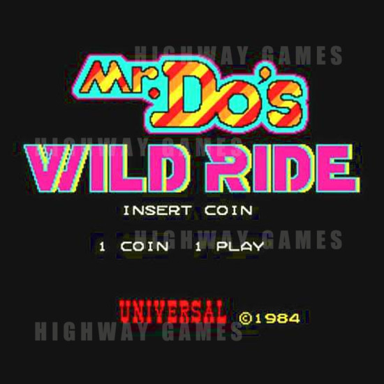 Mr Do's Wild Ride - Title Screen 25KB JPG