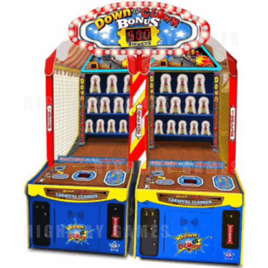 Down the Clown Deluxe Twin Arcade Machine - Down the Clown Deluxe Twin Arcade Machine