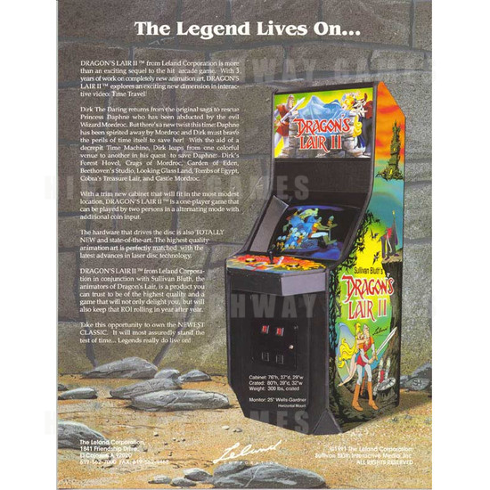 Dragon's Lair 2 - Time Warp - Brochure 2 99KB JPG