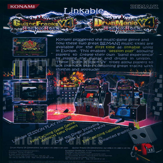 DrumMania V4 Arcade Machine - Brochure