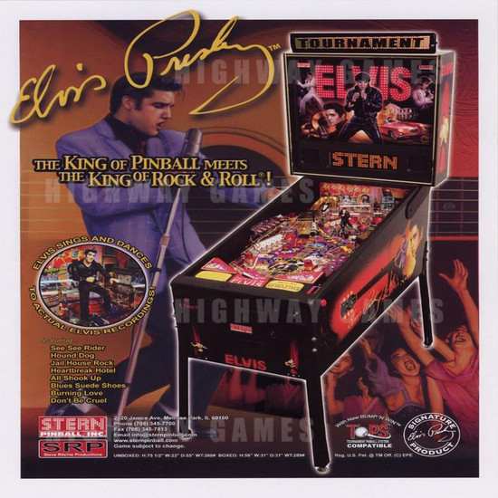 Elvis Gold Edition Pinball (2004) - Brochure Front