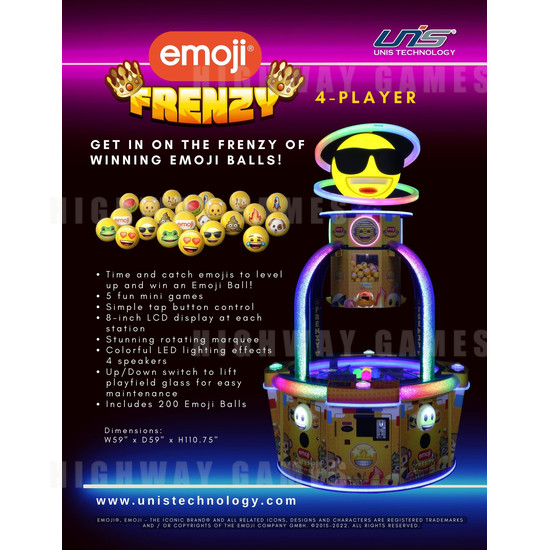 Emoji Frenzy Redemption Machine - Emoji Frenzy - Brochure