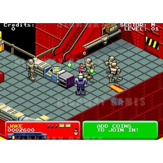 Escape from the Planet of the Robot Monsters - screen shot 2 37kb JPG