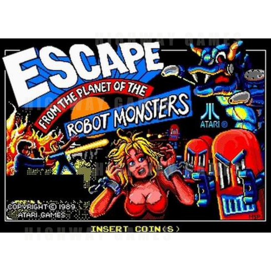 Escape from the Planet of the Robot Monsters - title screen 46kb JPG