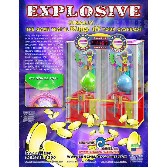 Explosive Ticket Redemption Machine - Brochure