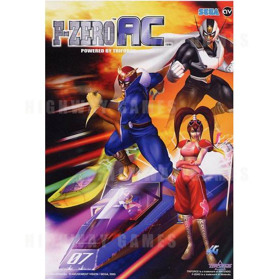F-Zero AC - Brochure Front