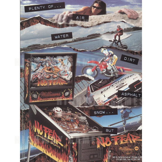 No Fear Pinball (1995) - Brochure1 196KB JPG