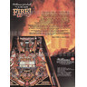 Fire! Pinball (1987) - Brochure Back