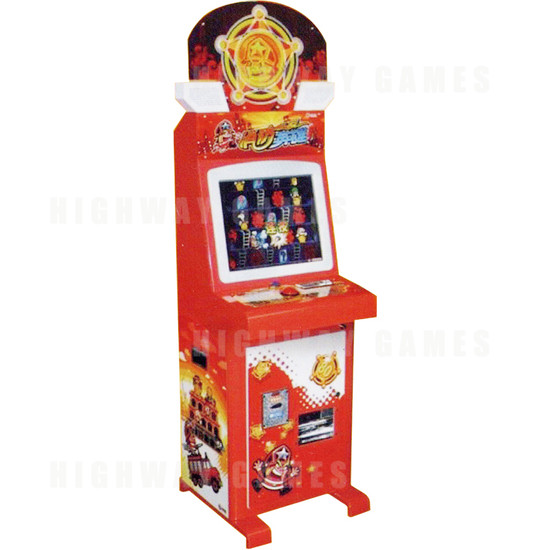 Fire Fighter Hero Medal Game Arcade Machine  - Full View