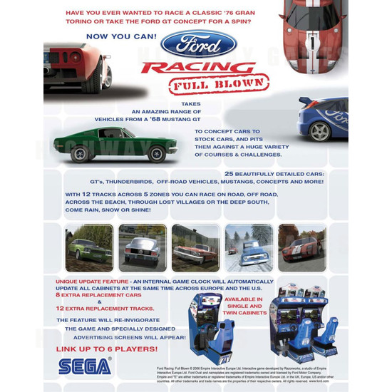 Ford Racing: Full Blown Twin Cabinet - Brochure Back