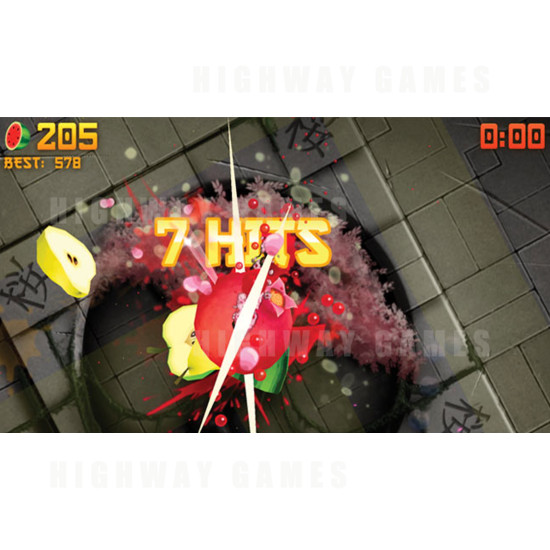 Fruit Ninja FX2 Arcade Machine - Fruit Ninja FX 2 Arcade Machine Screenshot