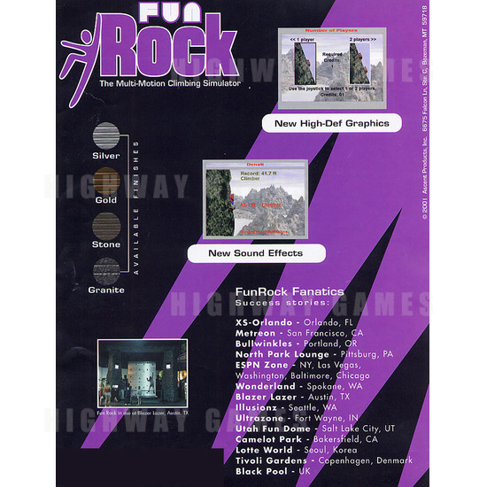 Fun Rock - Brochure Back