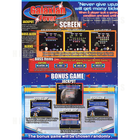 Galaxian Fever - Brochure Inside