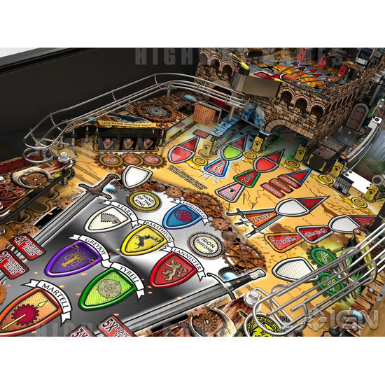 Game of Thrones Limited Edition Pinball Machine - Game of Thrones Limited Edition Pinball Machine Playfield