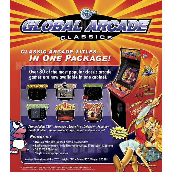 Global Arcade Classics - Brochure