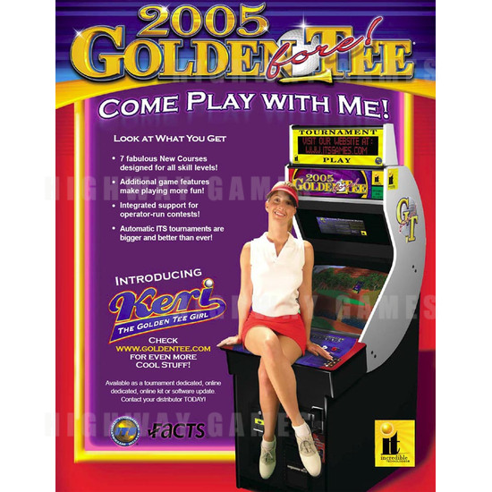 Golden Tee Fore! 2005 - Brochure Front