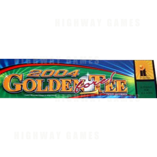 Golden Tee Fore! 2004 Arcade Machine - Banner