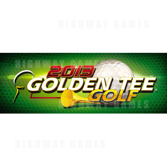 Golden Tee Golf 2013 (Unplugged) Pedastal Cabinet - Logo