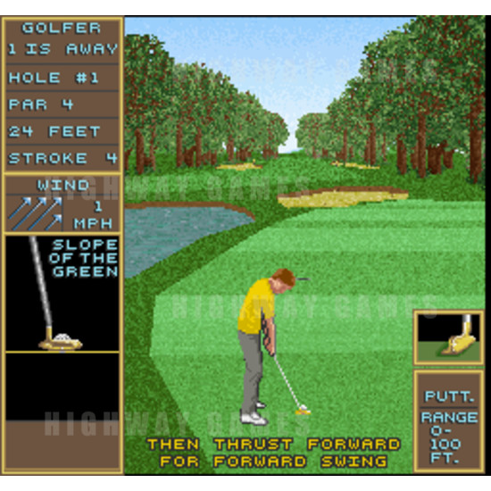 Golden Tee Golf II Arcade Machine 1991 - Screenshot 2