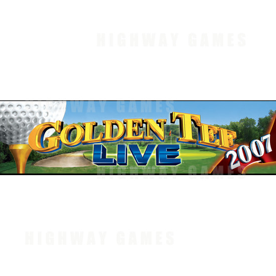 Golden Tee Live 2007 Arcade Machine - Banner