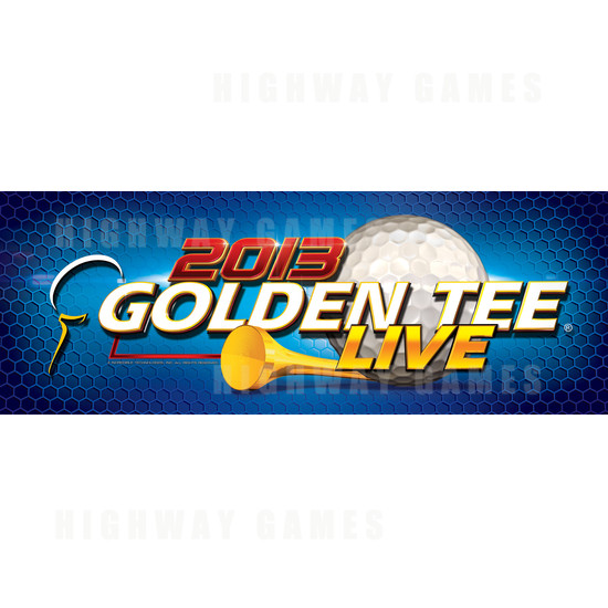 Golden Tee LIVE 2013 Pedastal Cabinet - Logo