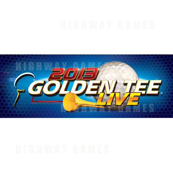 Golden Tee LIVE 2013 Pedastal Cabinet - Logo