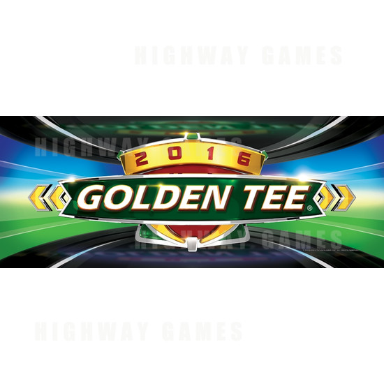 Golden Tee LIVE 2016 Arcade Machine - Golden Tee LIVE 2016 Arcade Machine Marquee