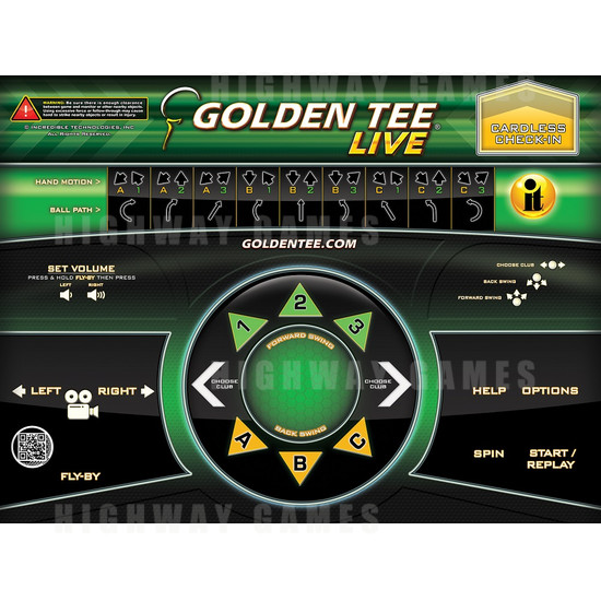 Golden Tee LIVE 2016 Arcade Machine - Golden Tee 2016 New Control Panel & Menu