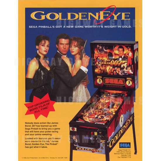 Goldeneye Pinball (1996) - Brochure Front