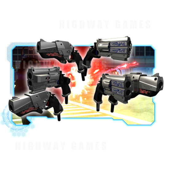Gunslinger Stratos Arcade Machine - Gunslinger Stratos Guns