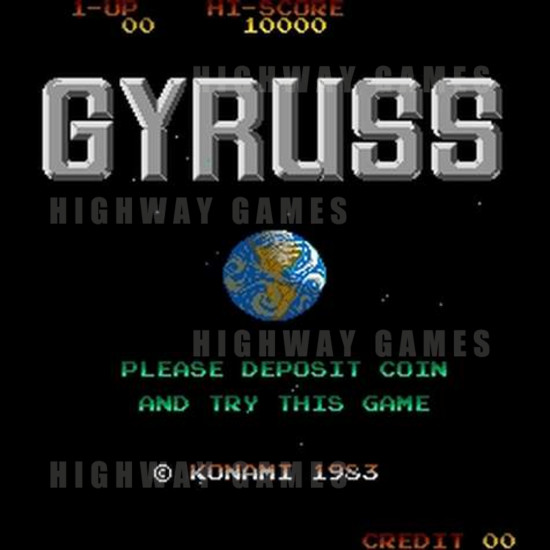 Gyruss - Title Screen 18KB JPG