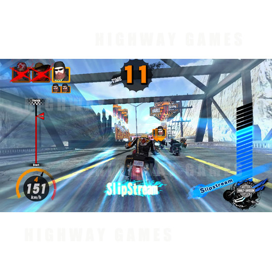Harley Davidson: King of the Road SD Arcade Machine - Screenshot