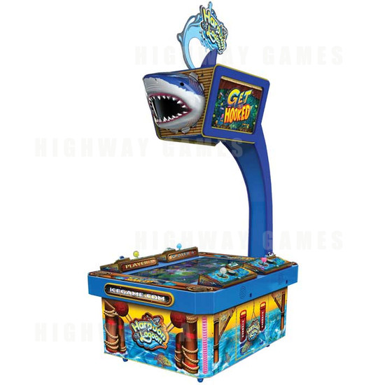 Harpoon Lagoon Ticket Redemption Arcade Machine - Harpoon Lagoon Arcade Machine with Marquee