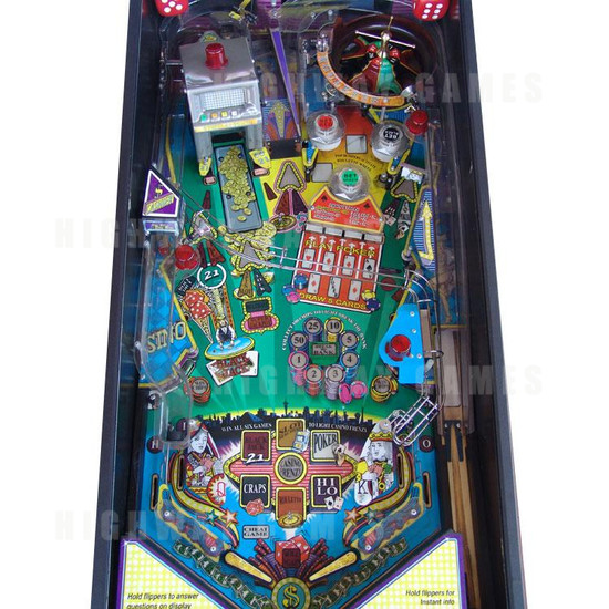 High Roller Casino Pinball (2001) - Playfield Full View