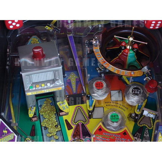 High Roller Casino Pinball (2001) - Playfield Top View