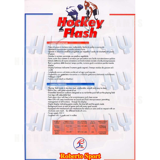 Hockey Flash - Brochure Back