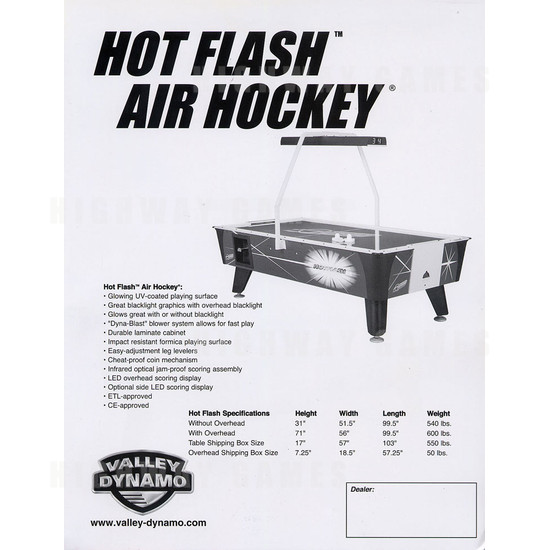 Hot Flash 2 - Brochure Back