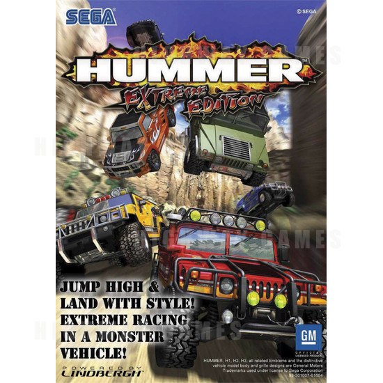 Hummer: Extreme Edition Arcade Machine - Brochure Front