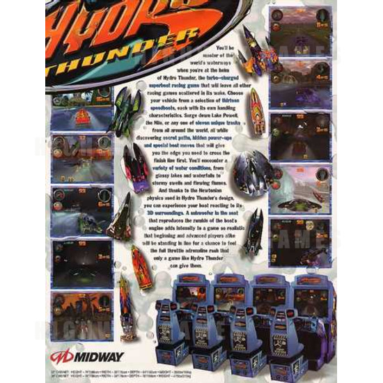 Hydro Thunder DX - Brochure Back