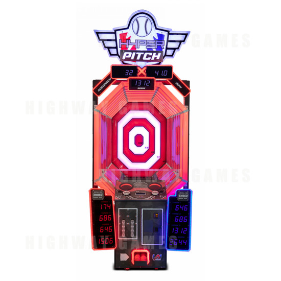 Hyper Pitch Baseball Redemption Machine - Front view