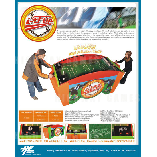 i-Flip Arcade Machine - Brochure