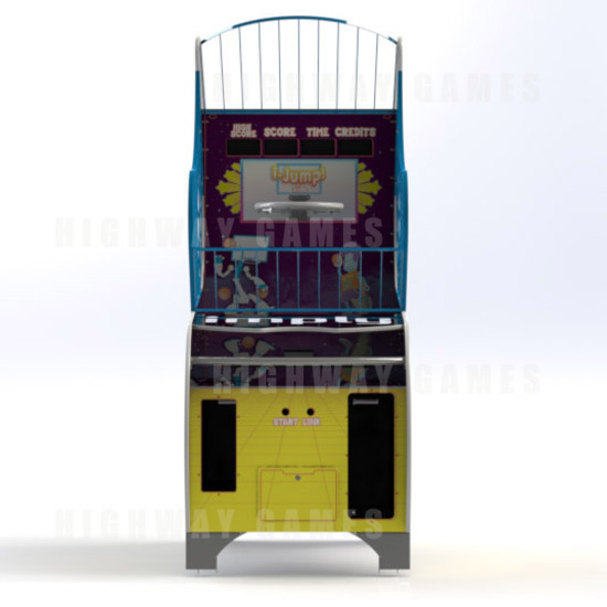 i-Jump Kids Basketball Arcade Machine - Front View