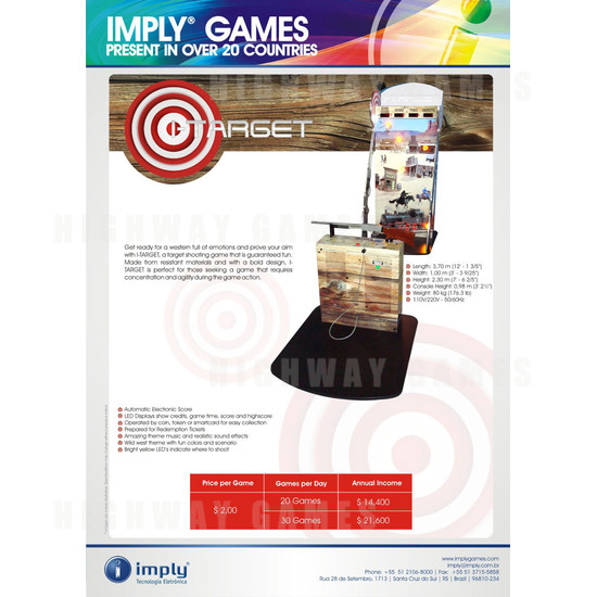 i-Target Arcade Machine - Brochure