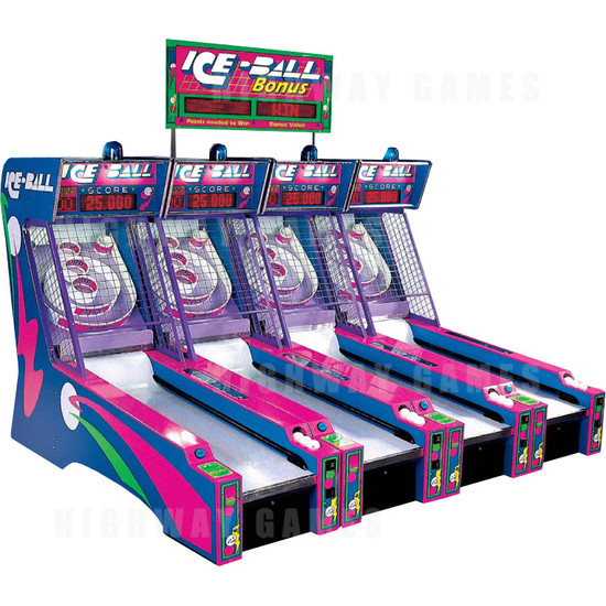 Ice Ball Alley Roller Arcade Machine - Linked Machines
