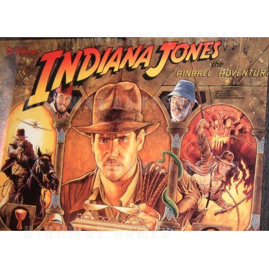 Indiana Jones: The Pinball Adventure (1993) - Backglass