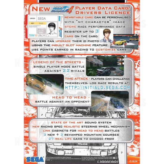 Initial D Ver. 4 - 1 Unit + server - Brochure Back