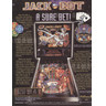 Jack Bot Pinball (1995) - Brochure Back