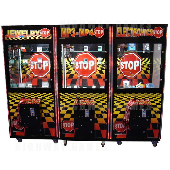 Jewelry Stop Crane Redemption Machine - Jewelry Stop Cabinet Front x3