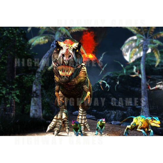 Jurassic Park Arcade Environmental SD Machine - Jurassic Park Arcade Machine Screenshot